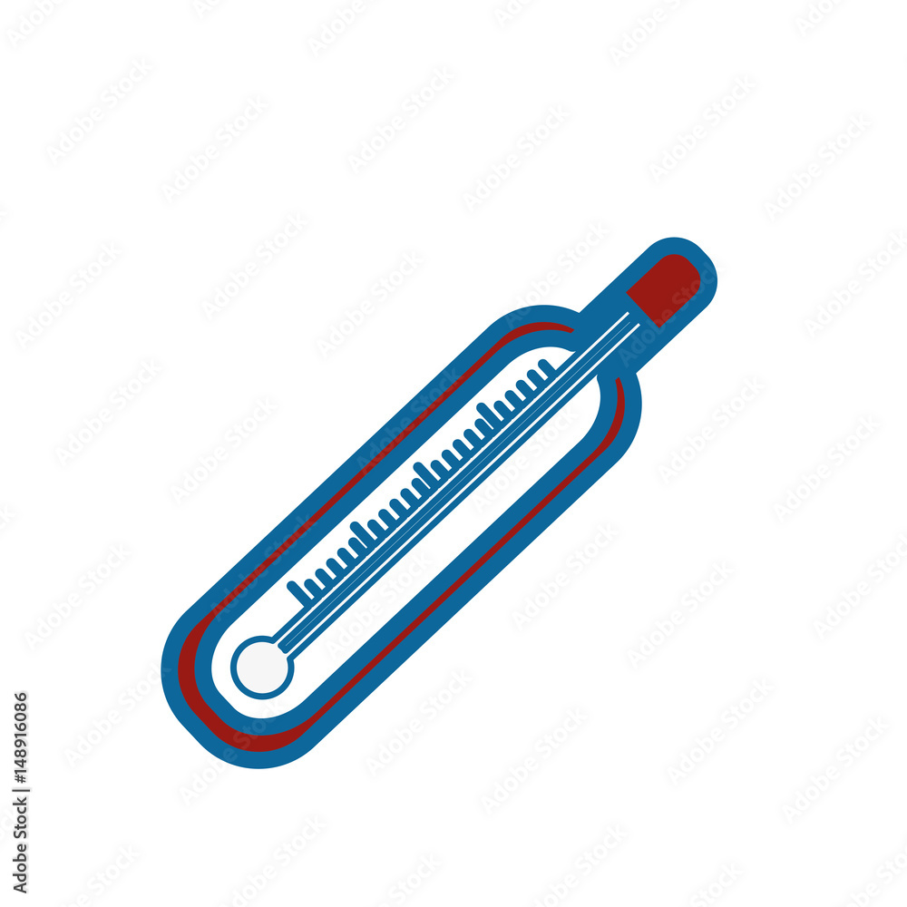 thermometer icon over white background. vector illustration thermometer icon over white background. vector illustration