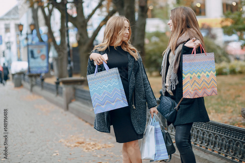 two girls on a walk