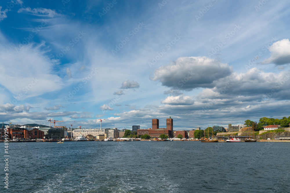 Oslo, Norway - City Skyline with the Townhall