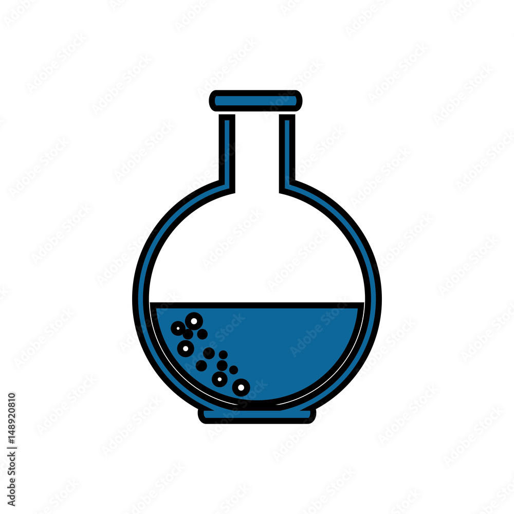 Chemistry flask glass vector illustration design icon Chemistry flask glass vector illustration design icon