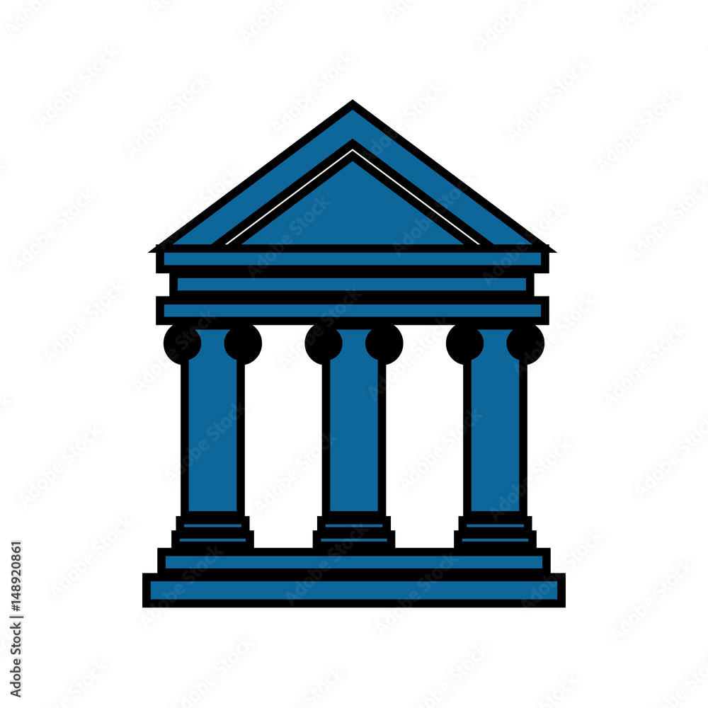 Bank building symbol vector illustration design icon Bank building symbol vector illustration design icon