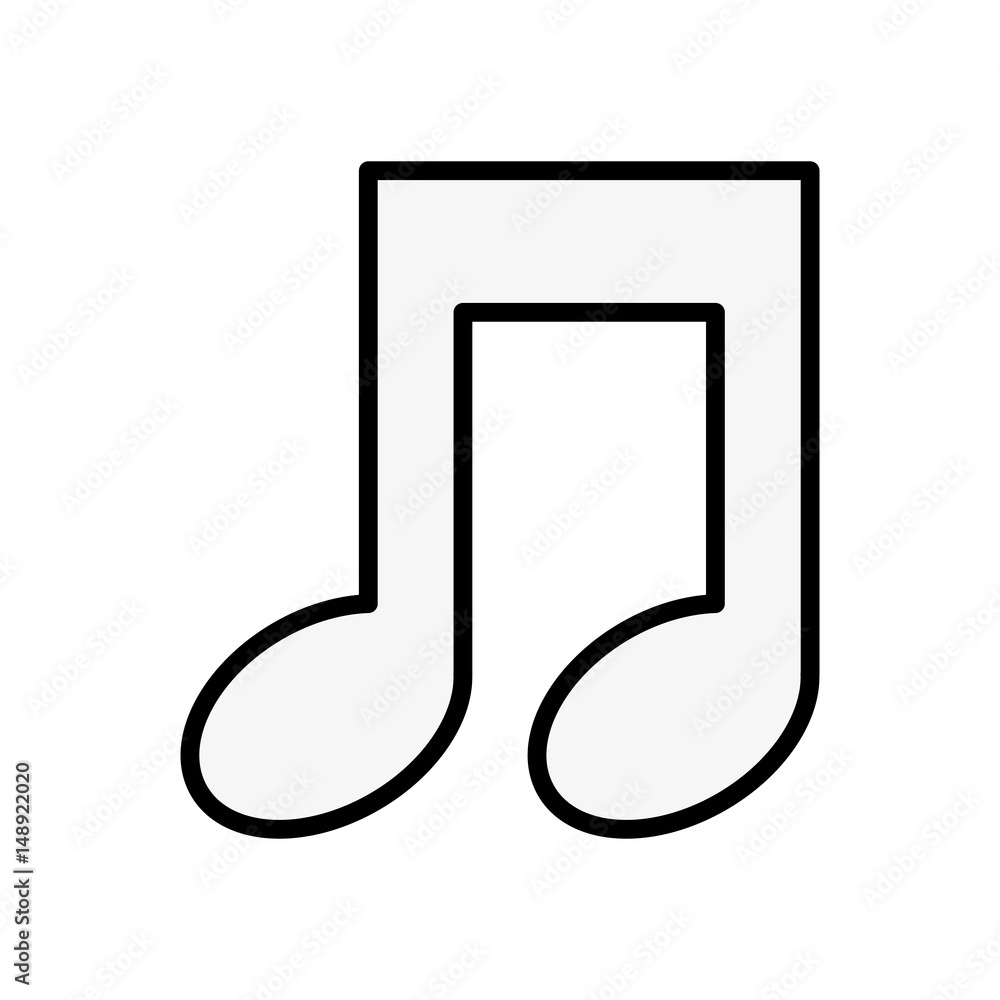Music note symbol icon vector illustration graphic design Music note symbol icon vector illustration graphic design