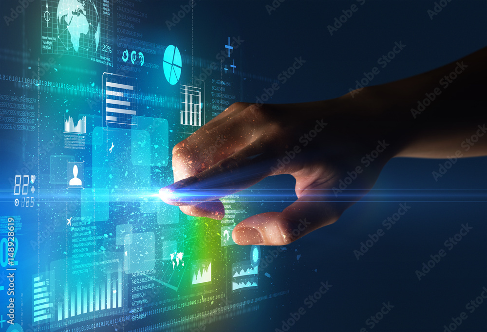 Finger touching interface Finger touching interface