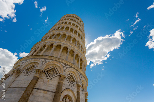 Fotografia, Obraz Piazza del Duomo with Leaning Tower in Pisa