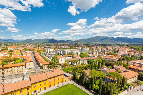 View from the  Leaning Tower in Pisa photo