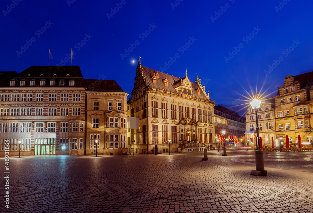 Bremen. The central market square.