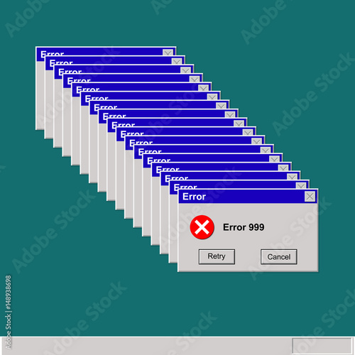 retro computer error