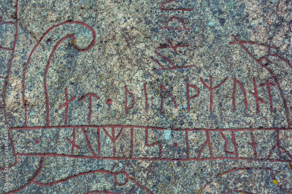 Obraz premium Runestone up close