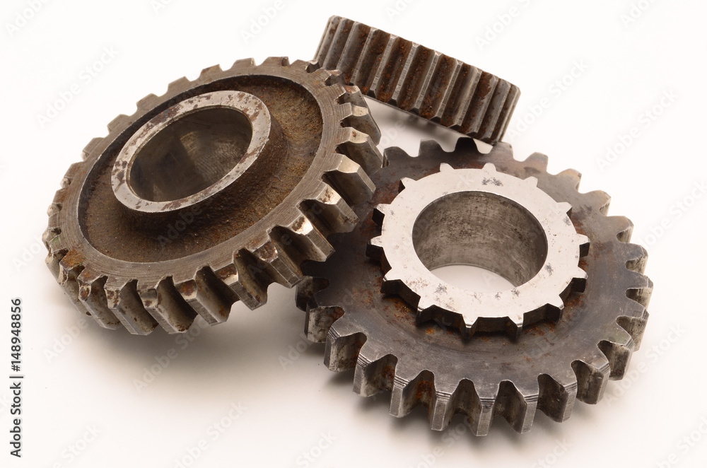 gear closeup on white background gear closeup on white background