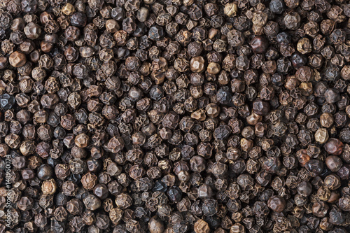 Obraz na płótnie Black pepper corn background w salonie