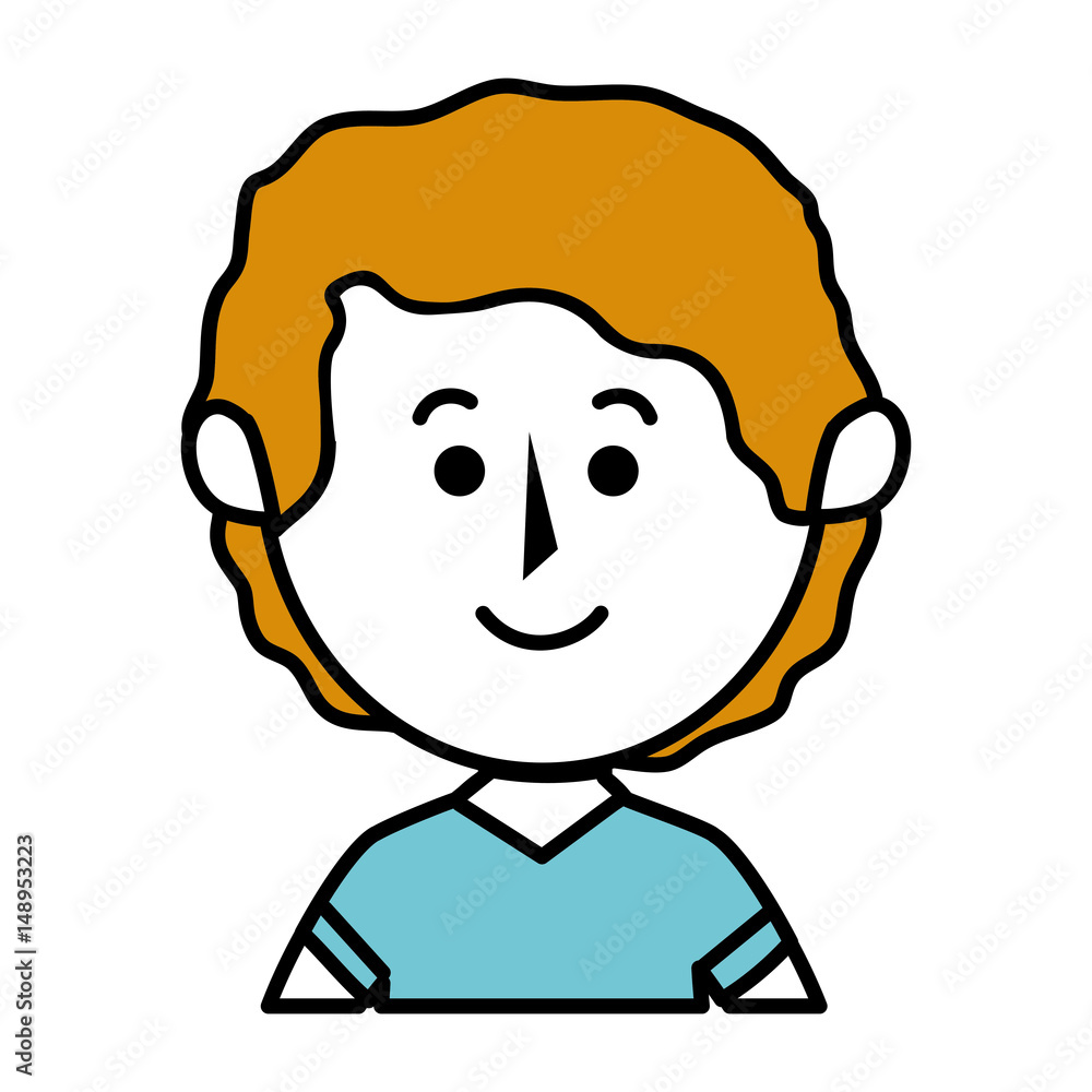 Obraz premium young father avatar character vector illustration design