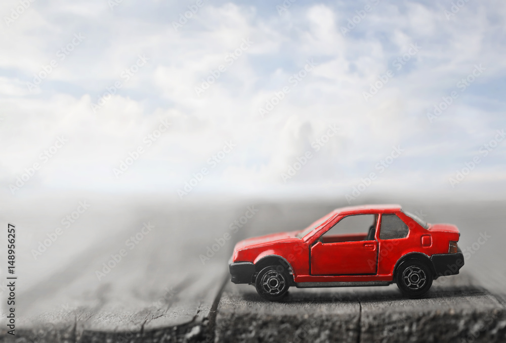 Obraz premium Red toy car