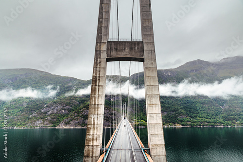 Hardanger bridge. Hardangerbrua. Norway, Scandinavia.