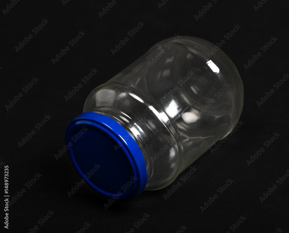 Empty glass jar Empty glass jar