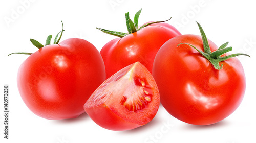  tomato isolated on white