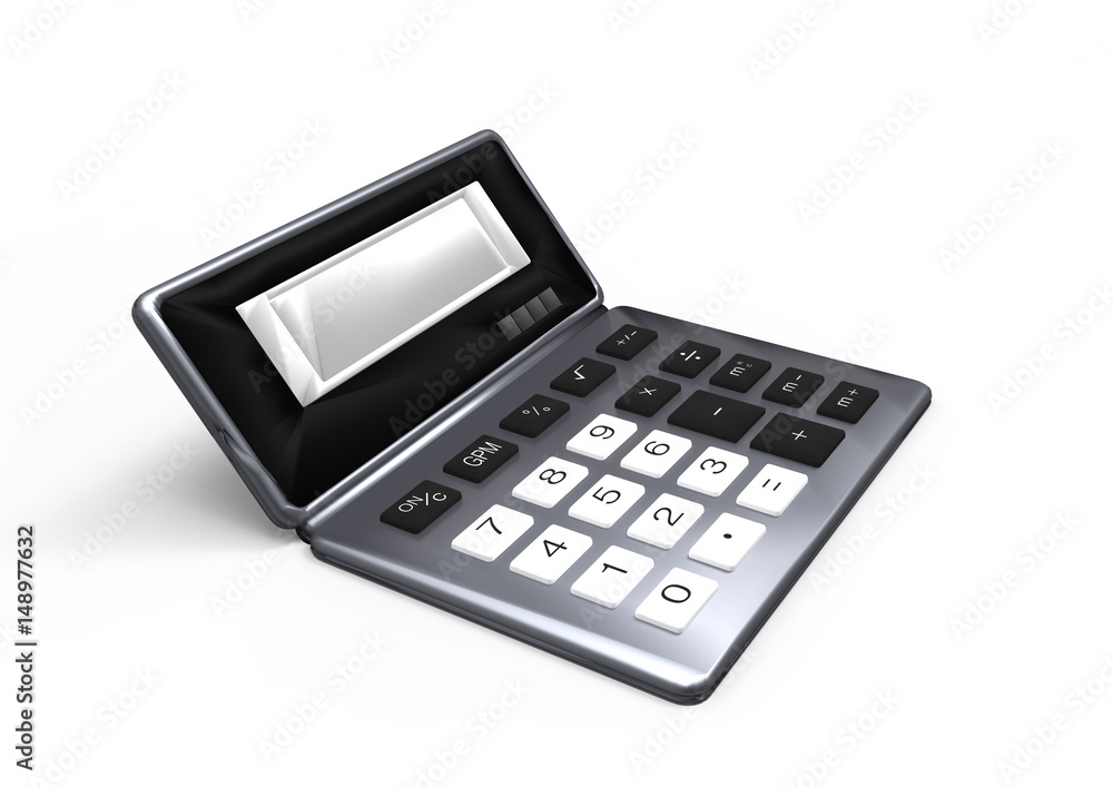 Calculator on white background Calculator on white background