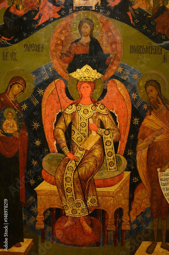 Antique Russian orthodox icon