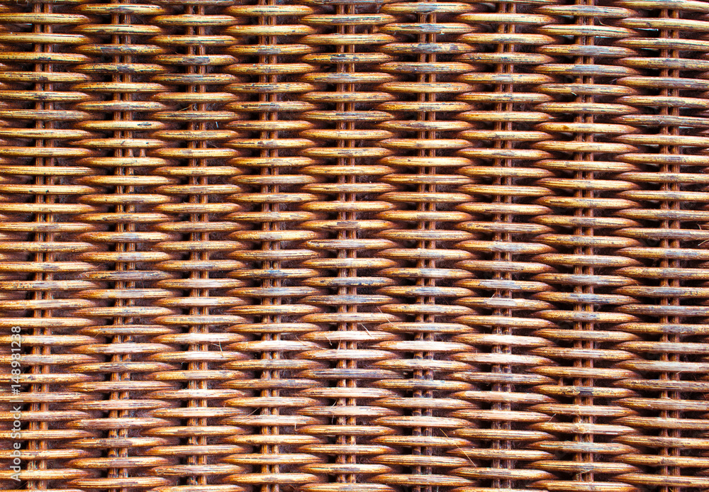 Wicker wooden background. Rattan woven top view closeup. Wicker wooden background. Rattan woven top view closeup.