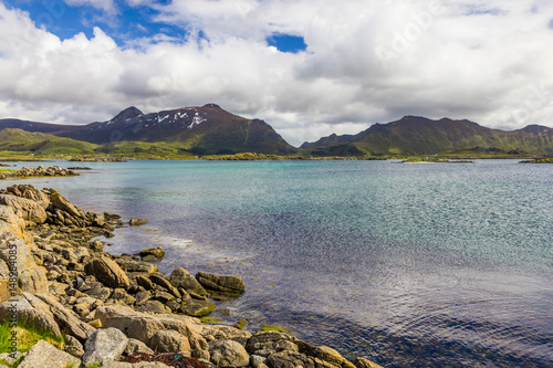 Beautiful view of Lofoten Islands in Norway