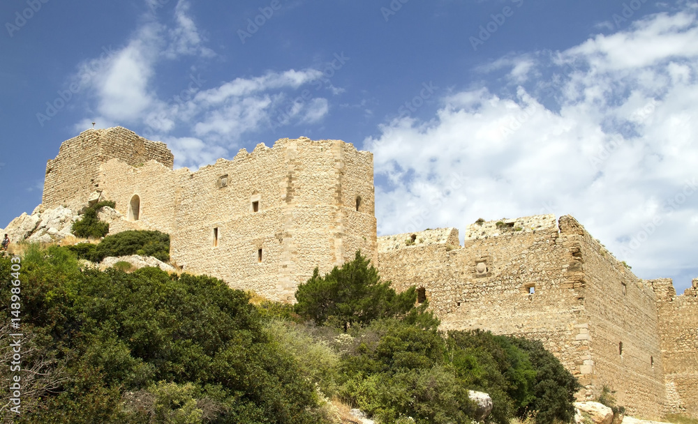 Old Fortress of Kritiniya on the island Rhodes