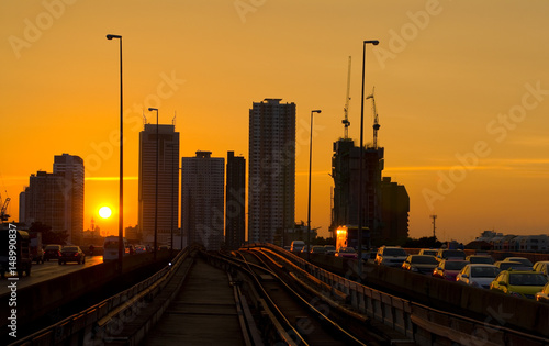 skytrain railway in town © krungchingpixs