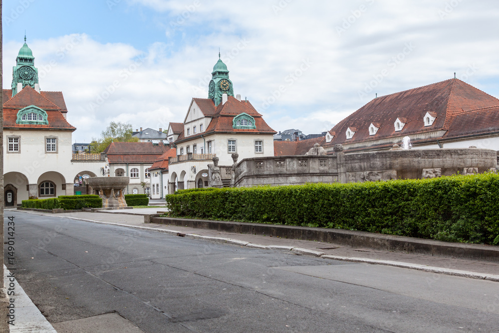 Kuranlage mit Badehäuser in Bad Nauheim Kuranlage mit Badehäuser in Bad Nauheim