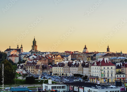 Poland, Lublin Voivodeship, City of Lublin, Old Town Skyline at sunset #149032660