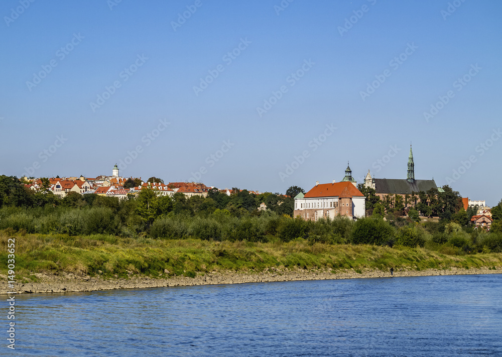 Poland, Swietokrzyskie Voivodeship, Sandomierz Cityscape, Vistula River