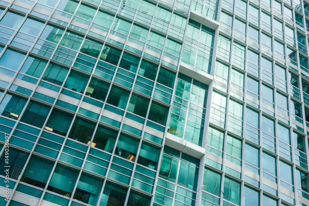 Modern Building Glass Architecture Clouds Wall Detail Modern Building Glass Architecture Clouds Wall Detail