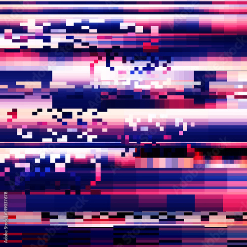 Abstract background with glitch effect