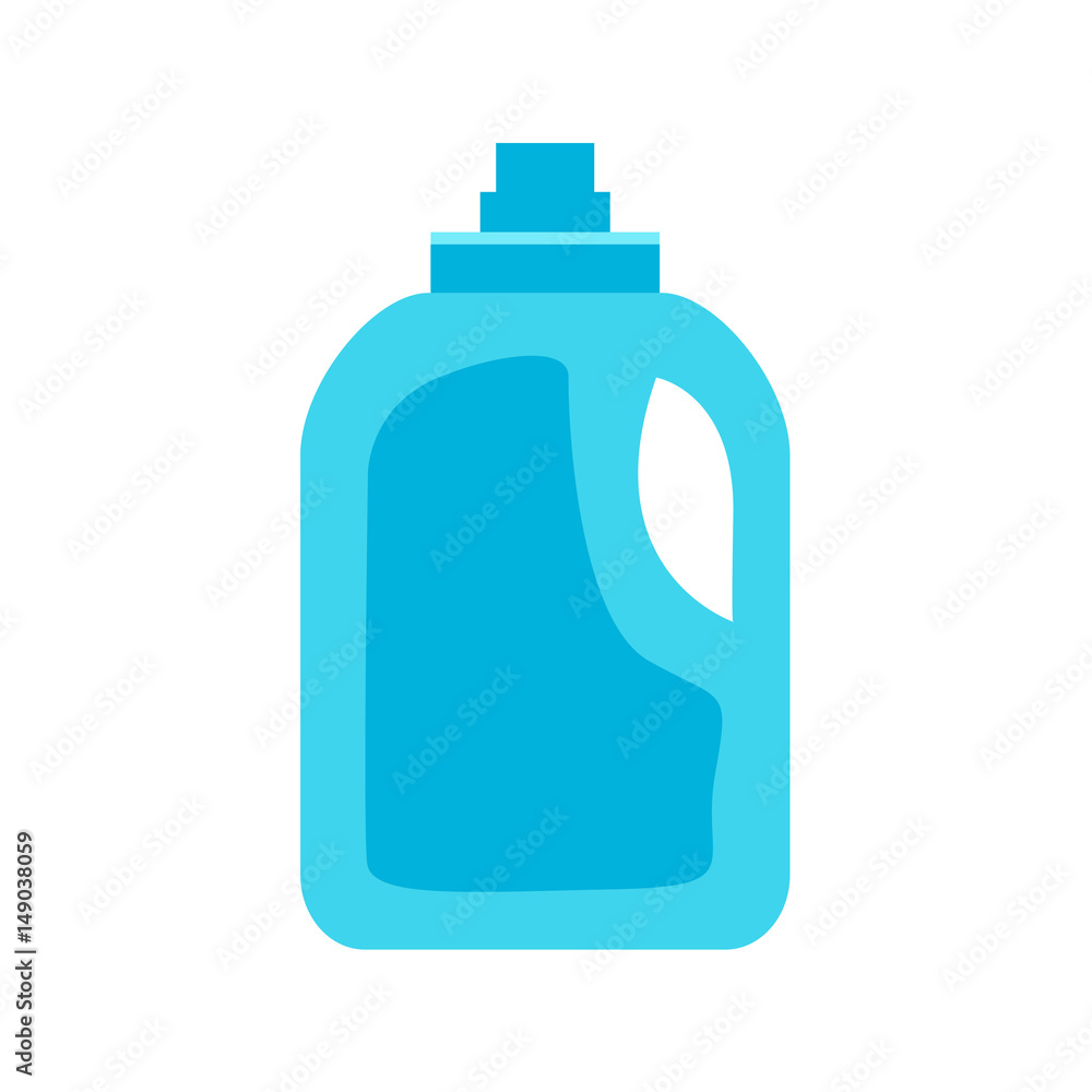 Bottle of cleanser on white background , vector