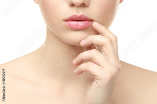 Beautiful young woman on wh...