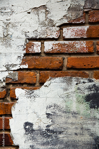 Texture of Bricks on The Wall Under construction, Idea Concept for Background.