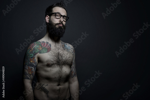 Hipster tatuato