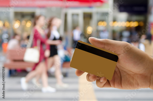 Wallpaper Mural Blurred background of people. Torontodigital.ca