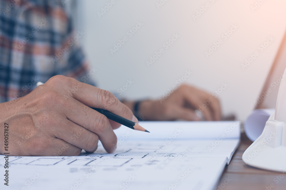 Architecture drawing house plan