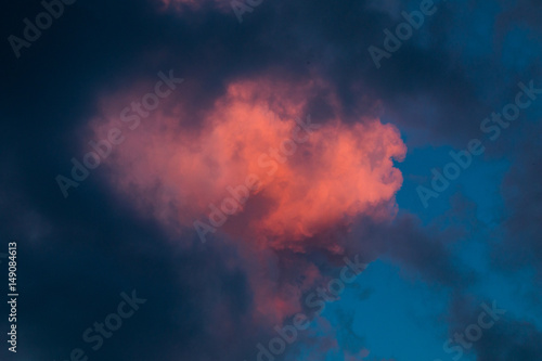storm clouds red sunlight texture 