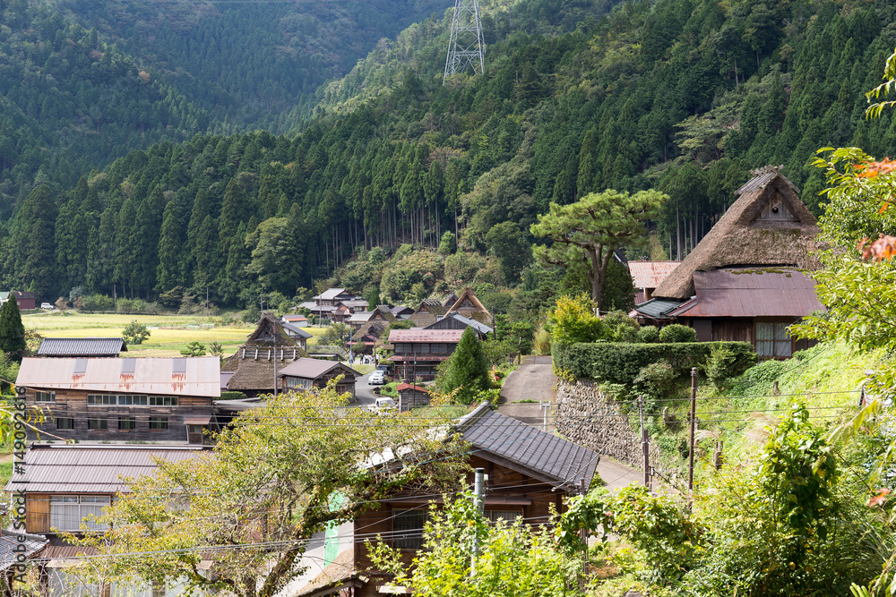 Rural landscape of Historical village Miyama in Kyoto