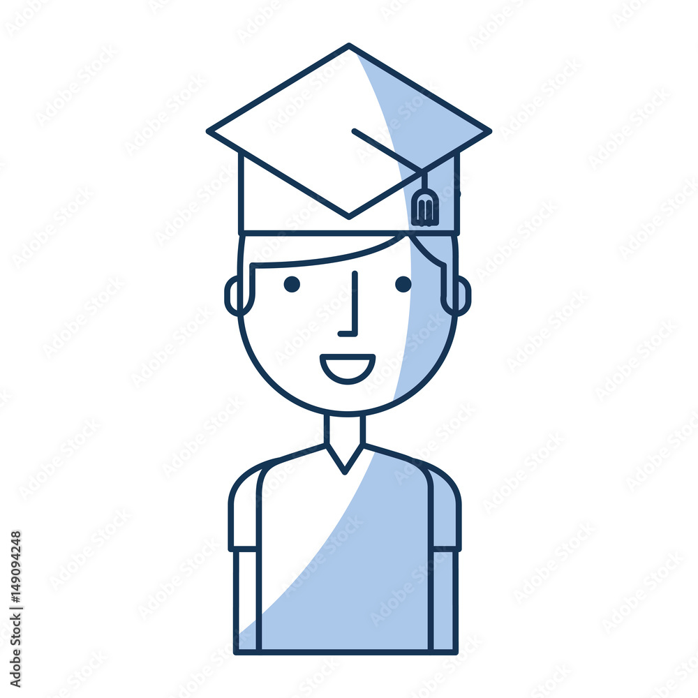 student with hat graduation avatar vector illustration design student with hat graduation avatar vector illustration design