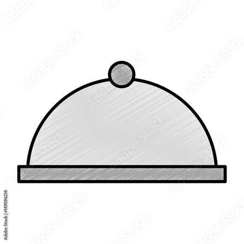 tray server isolated icon vector illustration design