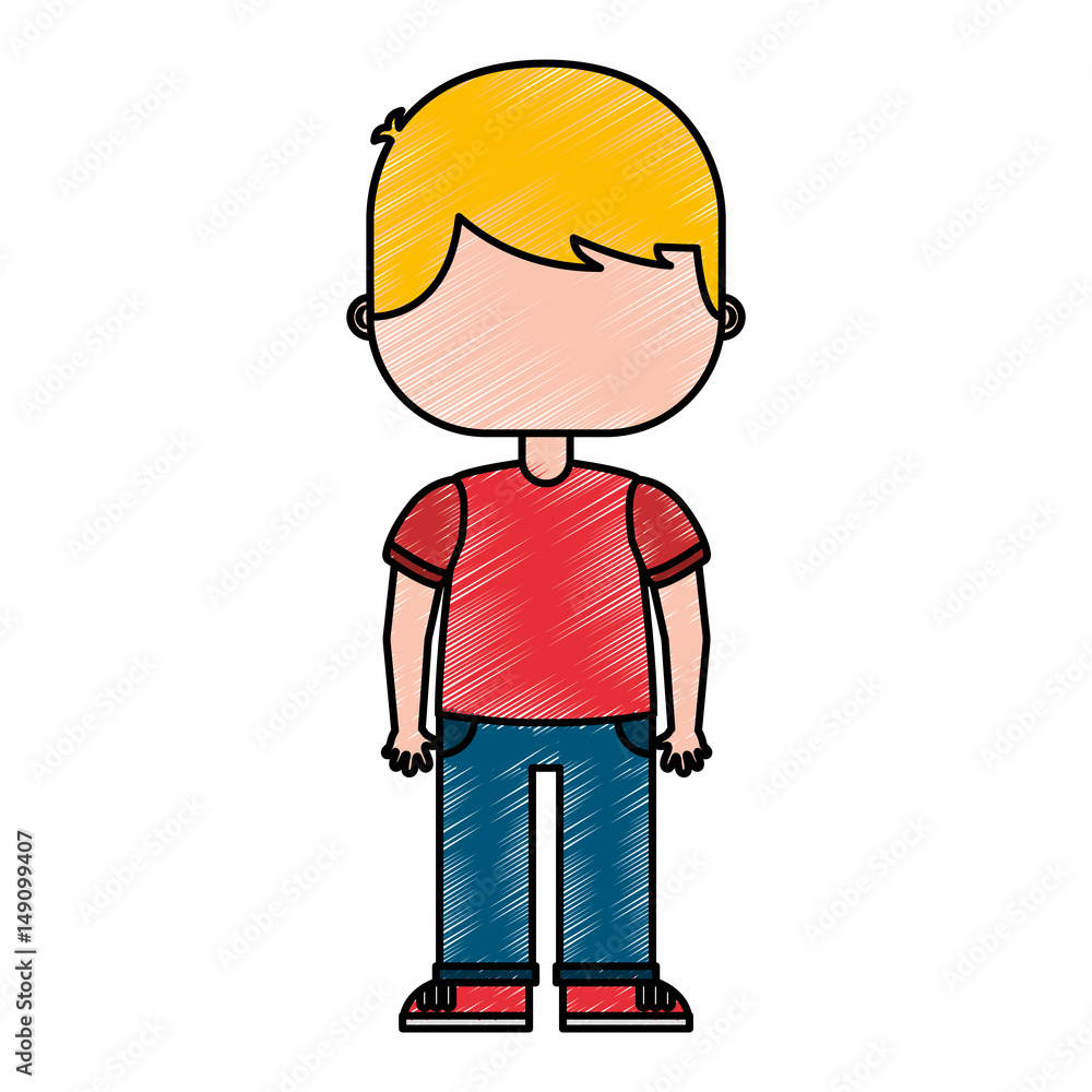 cute little boy character vector illustration design cute little boy character vector illustration design