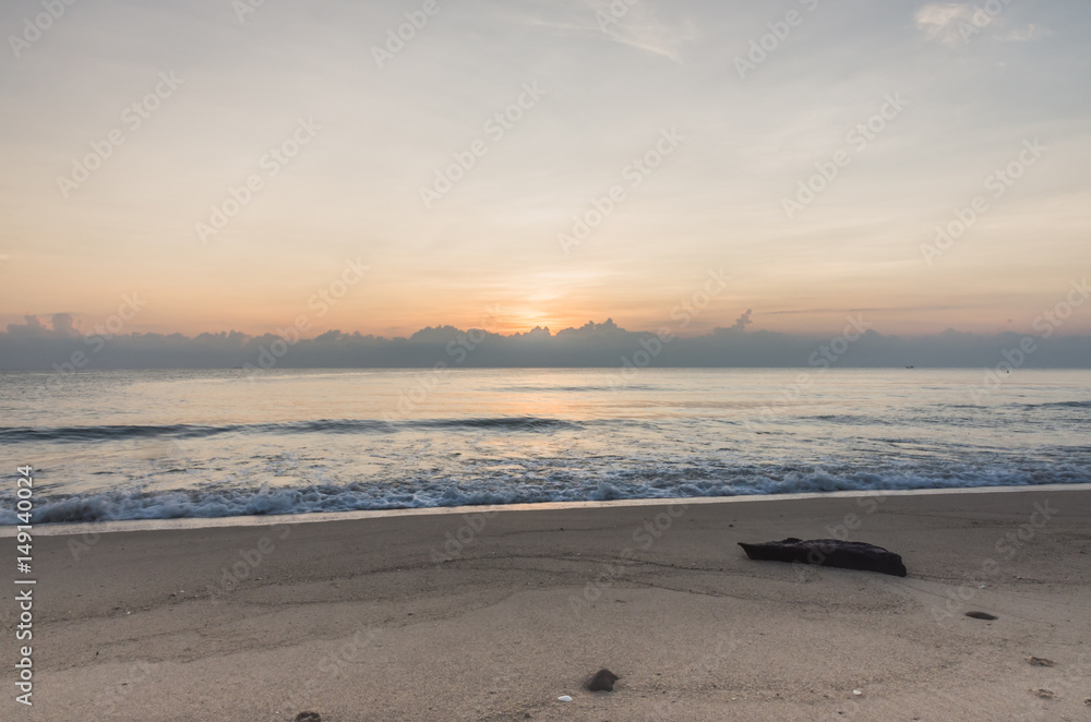 Morning at the beach in southern Thailand. Morning at the beach in southern Thailand.
