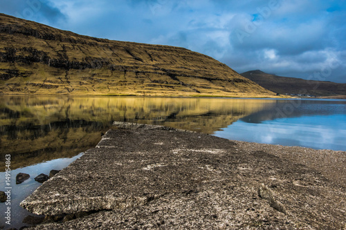 A Beautiful landscape with mountains and lake