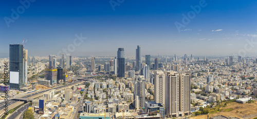 Panorama Of Tel Aviv At Sunny Day