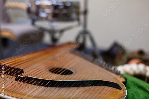 bandura close up, Ukrainian musical instrument