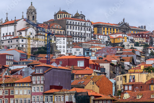 Porto cityscape. View from Vila Nova de Gaia city, Portugal