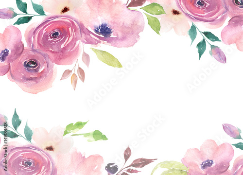 Canvas Print Floral card