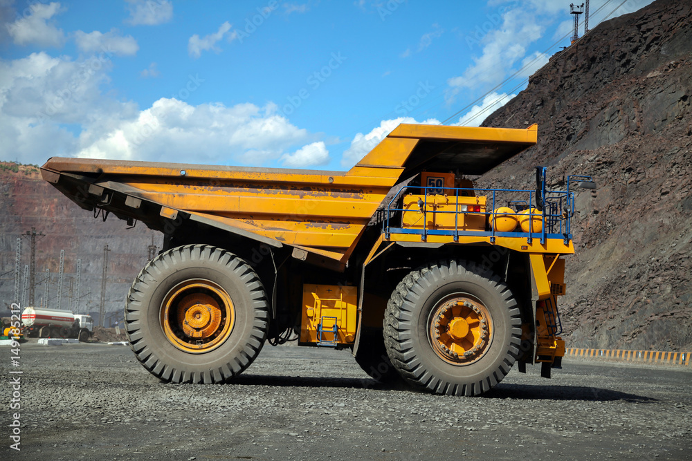 Huge mining haul truck.