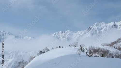 Wallpaper Mural 冬の五竜岳から鹿島槍ヶ岳の山並み Torontodigital.ca