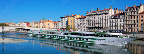 view of Lyon city and Saone River © Frédéric Prochasson